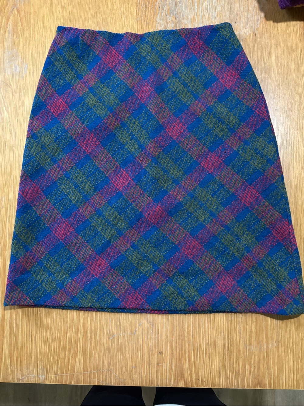 Catalina Plaid Mini Skirt in Blue, Pink & Green